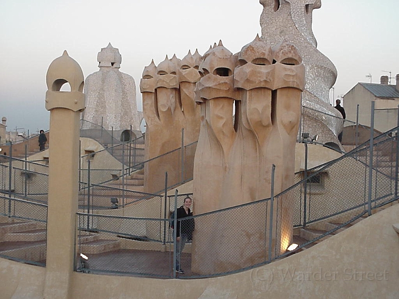 Erica On Roof Of La Pedrera 2.jpg